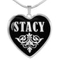Stacy v01s - Heart Pendant Luxury Necklace