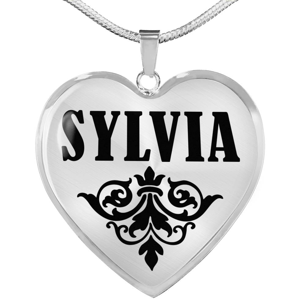 Sylvia v01 - Heart Pendant Luxury Necklace
