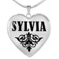 Sylvia v01 - Heart Pendant Luxury Necklace