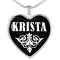Krista v02 - Heart Pendant Luxury Necklace