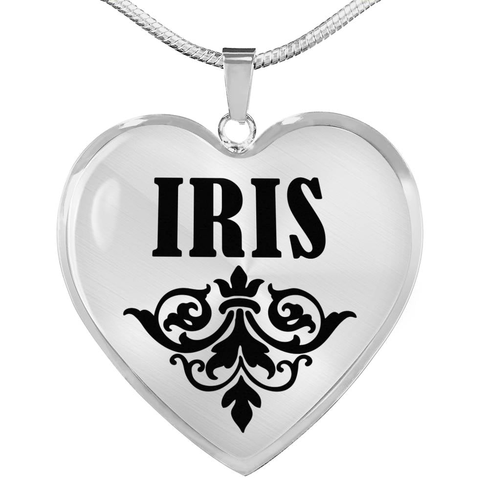 Iris v01 - Heart Pendant Luxury Necklace