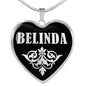 Belinda v01s - Heart Pendant Luxury Necklace