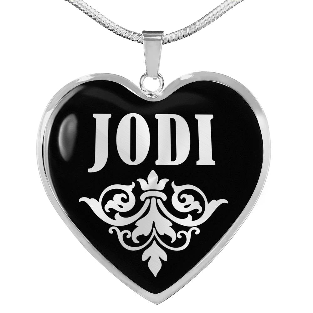 Jodi v01s - Heart Pendant Luxury Necklace