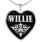 Willie v01s - Heart Pendant Luxury Necklace