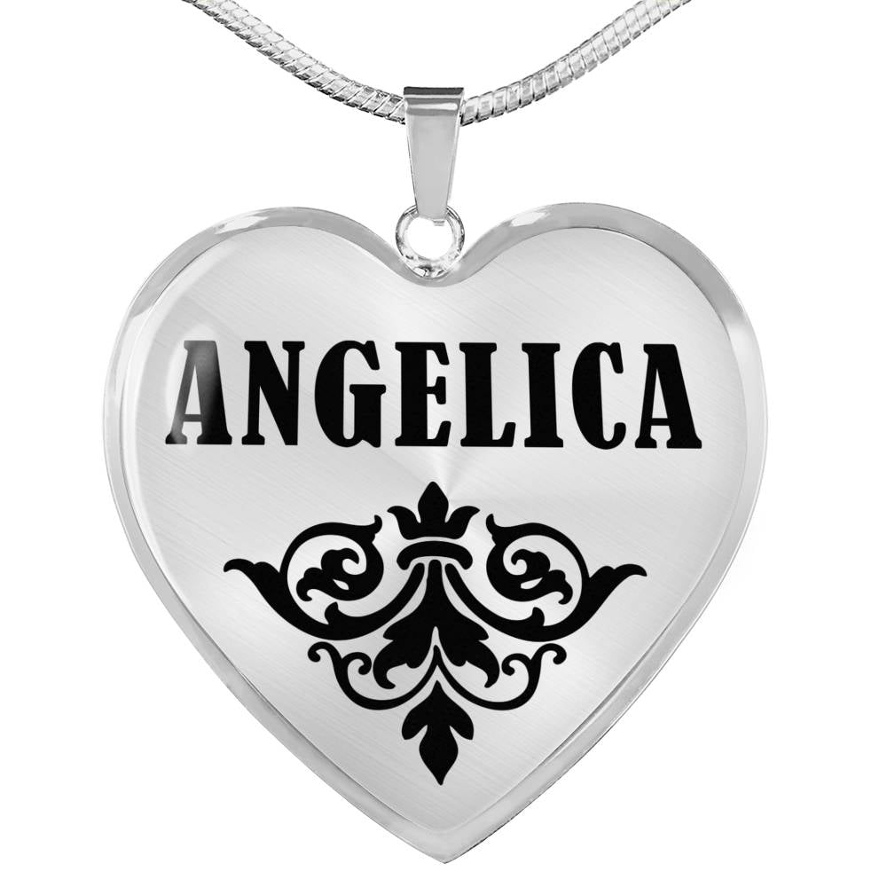 Angelica v01 - Heart Pendant Luxury Necklace