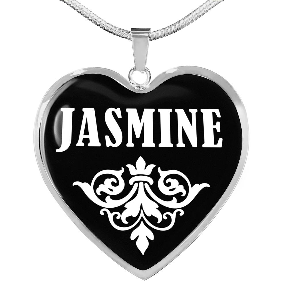 Jasmine v02 - Heart Pendant Luxury Necklace