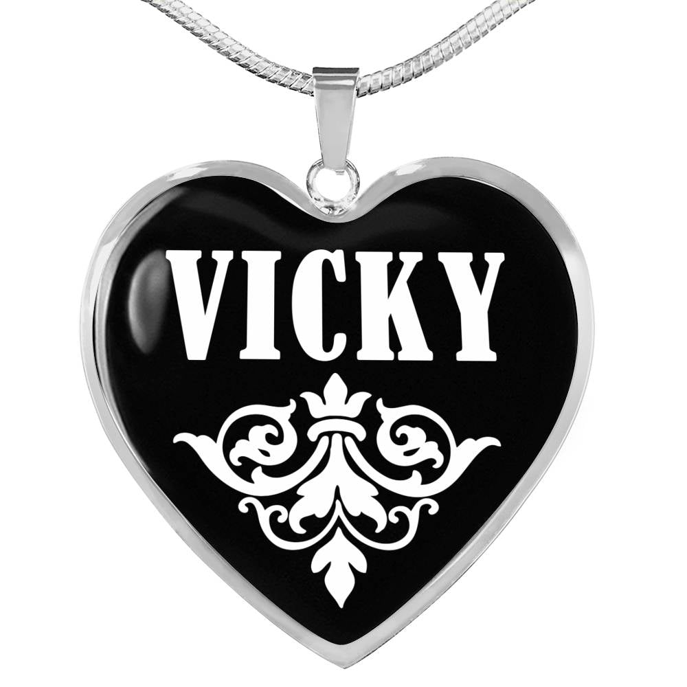 Vicky v02 - Heart Pendant Luxury Necklace