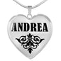Andrea v01 - Heart Pendant Luxury Necklace