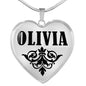 Olivia v01 - Heart Pendant Luxury Necklace