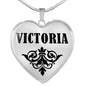 Victoria v01 - Heart Pendant Luxury Necklace