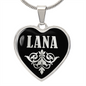 Lana v02 - Heart Pendant Luxury Necklace