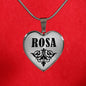 Rosa v01 - Heart Pendant Luxury Necklace