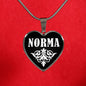 Norma v02 - Heart Pendant Luxury Necklace