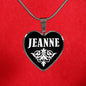 Jeanne v02 - Heart Pendant Luxury Necklace