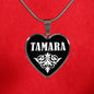 Tamara v02 - Heart Pendant Luxury Necklace