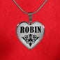 Robin v01 - Heart Pendant Luxury Necklace