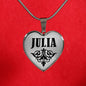 Julia v01 - Heart Pendant Luxury Necklace