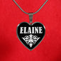 Elaine v02 - Heart Pendant Luxury Necklace