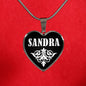 Sandra v02 - Heart Pendant Luxury Necklace