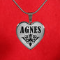 Agnes v01 - Heart Pendant Luxury Necklace