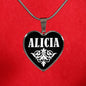Alicia v02 - Heart Pendant Luxury Necklace