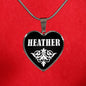 Heather v02 - Heart Pendant Luxury Necklace