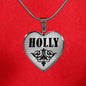 Holly v01 - Heart Pendant Luxury Necklace