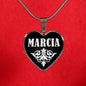 Marcia v02 - Heart Pendant Luxury Necklace
