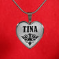 Tina v01 - Heart Pendant Luxury Necklace
