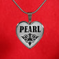 Pearl v01 - Heart Pendant Luxury Necklace