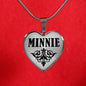 Minnie v01 - Heart Pendant Luxury Necklace