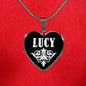 Lucy v02 - Heart Pendant Luxury Necklace