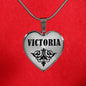 Victoria v01 - Heart Pendant Luxury Necklace