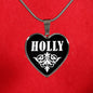 Holly v02 - Heart Pendant Luxury Necklace