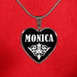 Monica v02 - Heart Pendant Luxury Necklace