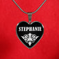 Stephanie v02 - Heart Pendant Luxury Necklace
