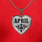April v01 - Heart Pendant Luxury Necklace