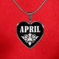 April v02 - Heart Pendant Luxury Necklace