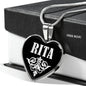Rita v01s - Heart Pendant Luxury Necklace