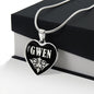 Gwen v02 - Heart Pendant Luxury Necklace