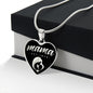 Mama, Est. 1973 v2 - Heart Pendant Luxury Necklace