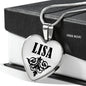Lisa v01 - Heart Pendant Luxury Necklace