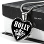 Holly v02 - Heart Pendant Luxury Necklace