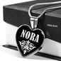 Nora v01s - Heart Pendant Luxury Necklace