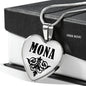 Mona v01 - Heart Pendant Luxury Necklace