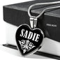 Sadie v01s - Heart Pendant Luxury Necklace