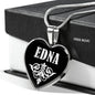 Edna v01s - Heart Pendant Luxury Necklace