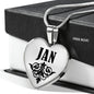 Jan v01 - Heart Pendant Luxury Necklace