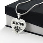 Mercedes  v01 - Heart Pendant Luxury Necklace