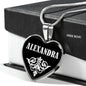 Alexandra v01s - Heart Pendant Luxury Necklace